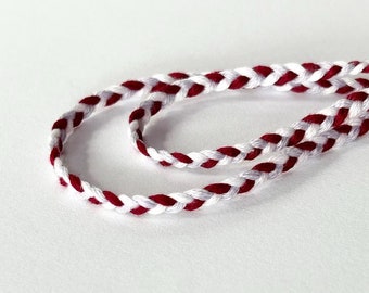 Parent Child Friendship Bracelet 2-Pack - Maroon Lavender White - Braids