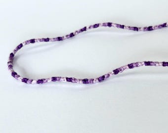 Friendship Necklace - Purple - Double Knotted