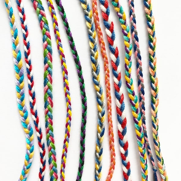 Made to Order - Three Color Braid - Thin or Thick - Bracelet or Anklet