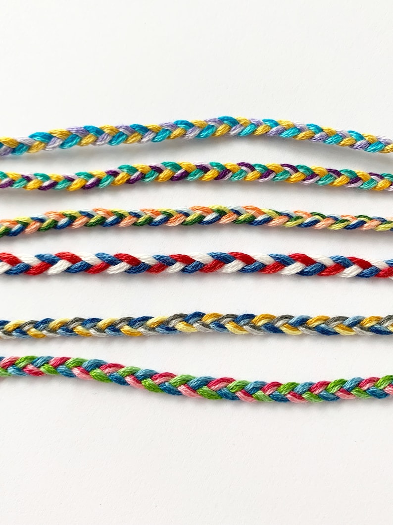 Made to Order - Three Color Braid - Thin or Thick - Bracelet or Anklet ...