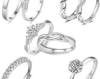 8PCS Adjustable Stacking Rings for Women