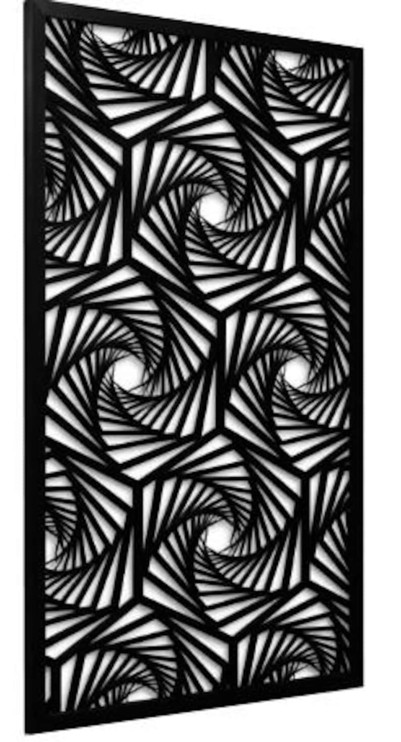Metal Railing Geometric Modern Geometric Railing Designs | Laser Cut Metal Panels (DXF SVG) - Etsy
