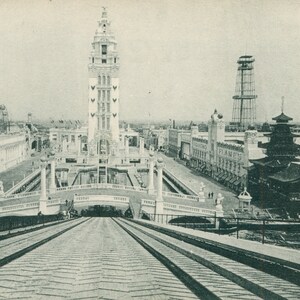 Vintage Postcard, Coney Island, New York, Dreamland from the Chutes Water Slide