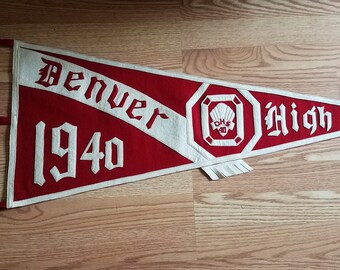 Denver, Pennsylvania Pennant, Denver High School, 1940
