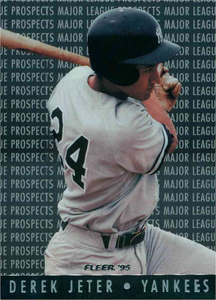 1995 Fleer Baseball Card Derek Jeter Rookie Major League Etsy UK
