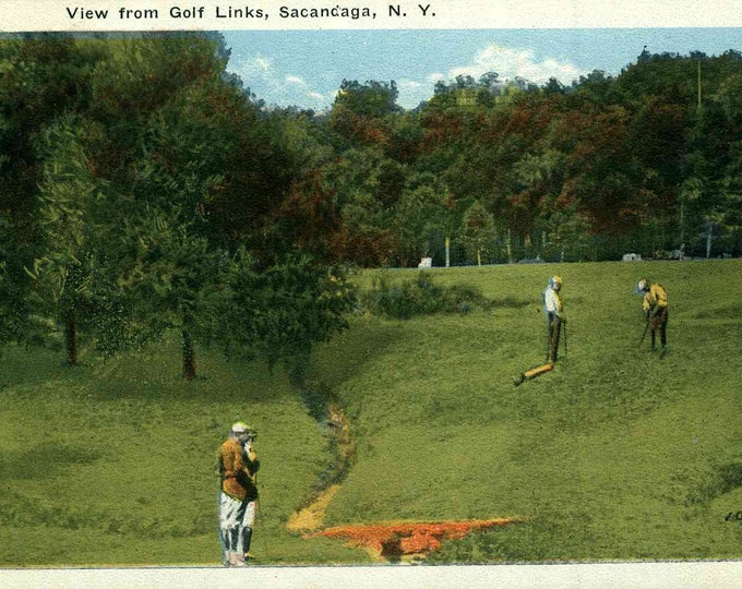 Vintage Postcard, Northville, New York, Sacandaga Golf Course, Ca 1920 Vintage Postcard, Northville, New York, Sacandaga Golf Course, Ca 1920