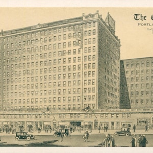 Linen Postcard, Portland, Maine, Eastland Hotel, ca 1920s