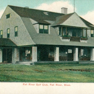 Vintage Postcard, Fall River, Massachusetts, Fall River Golf Country Club