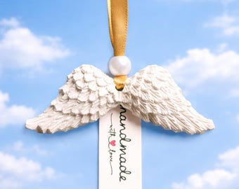 Engelsflügel Duftstein Anhänger – Schutzengel Geschenk mit Duft & Geschenkverpackung | Handmade Österreich, Aroma Diffuser, Erinnerung