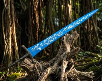 Replica in metallo da collezione per cosplay ispirata al chiaro di luna, con fodero.