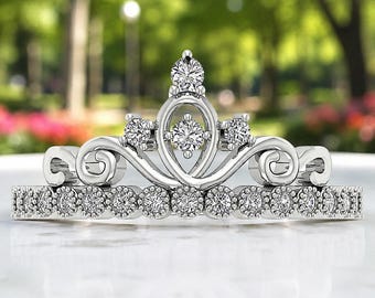 Bague cadeau spéciale Saint-Valentin avec diamants naturels ronds de 2,50 carats