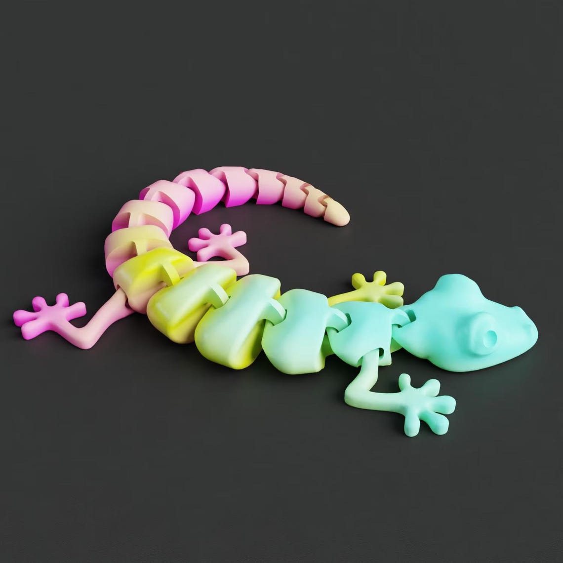 Articulated Lizard for 3D Printing , STL for Print 3D, 3D Printable Toy ...