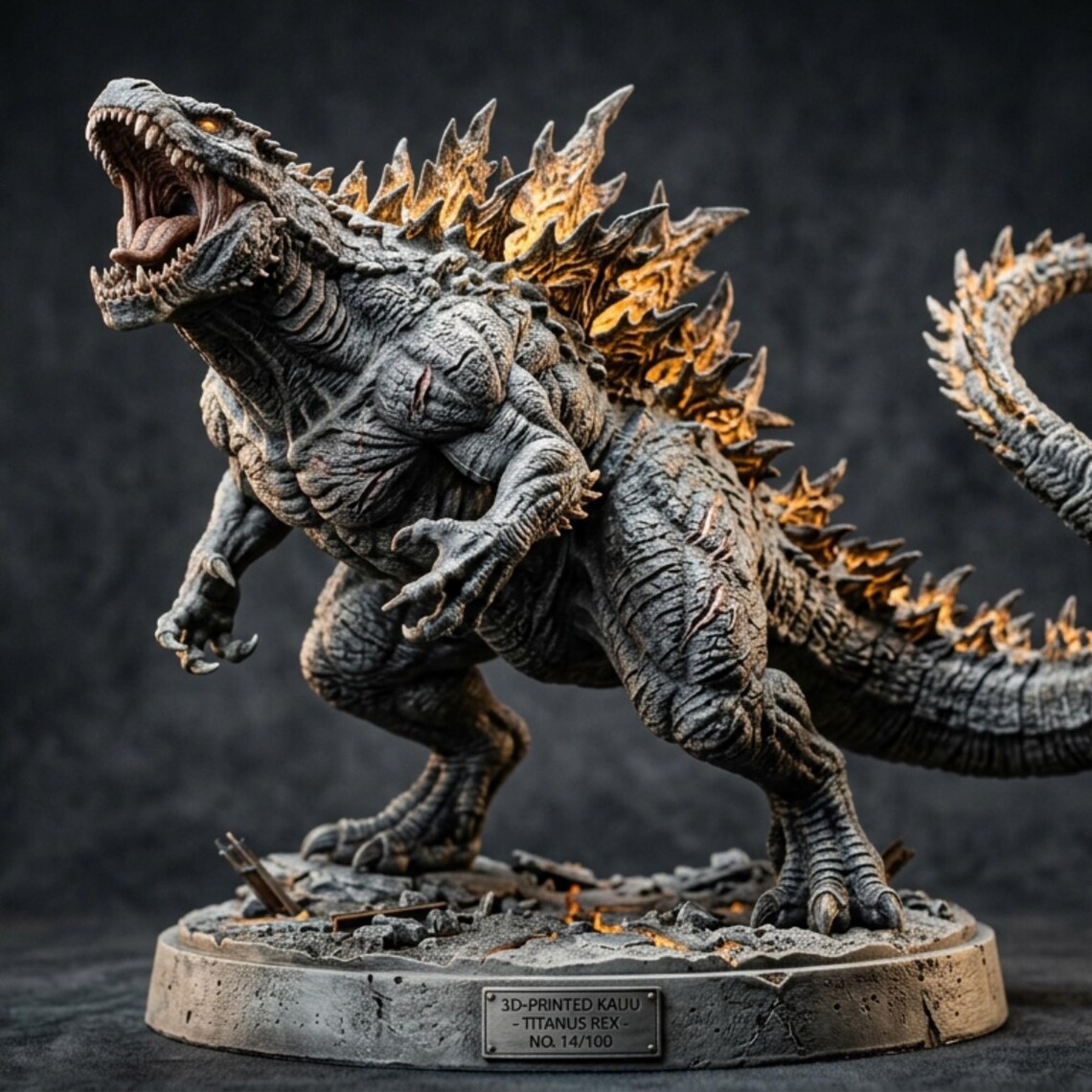 Godzilla Monster STL Bundle, 130+ Upgraded STL Models, Giant Monster 3D ...