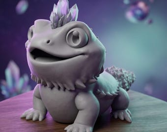 Flexi Crystal Dragon STL | Articulated Fidget Toy 3D Model | Poseable Fantasy Dragon | Print-in-Place Mythical Creature 3D Printing Files