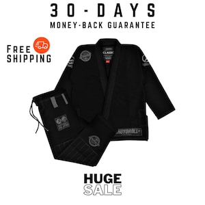 Shoyoroll Batch #51 BJJ Gi | Jiu Jitsu Kimono Uniform, Black 450 GSM