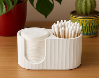 Cotton buds and makeup remover pads holder