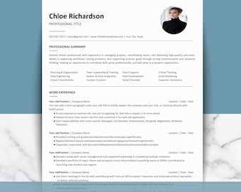 Plantilla de CV, plantilla de currículum con foto, currículum en Word, Google Docs y Pages, plantilla de currículum con imagen, currículum ejecutivo moderno profesional 2026
