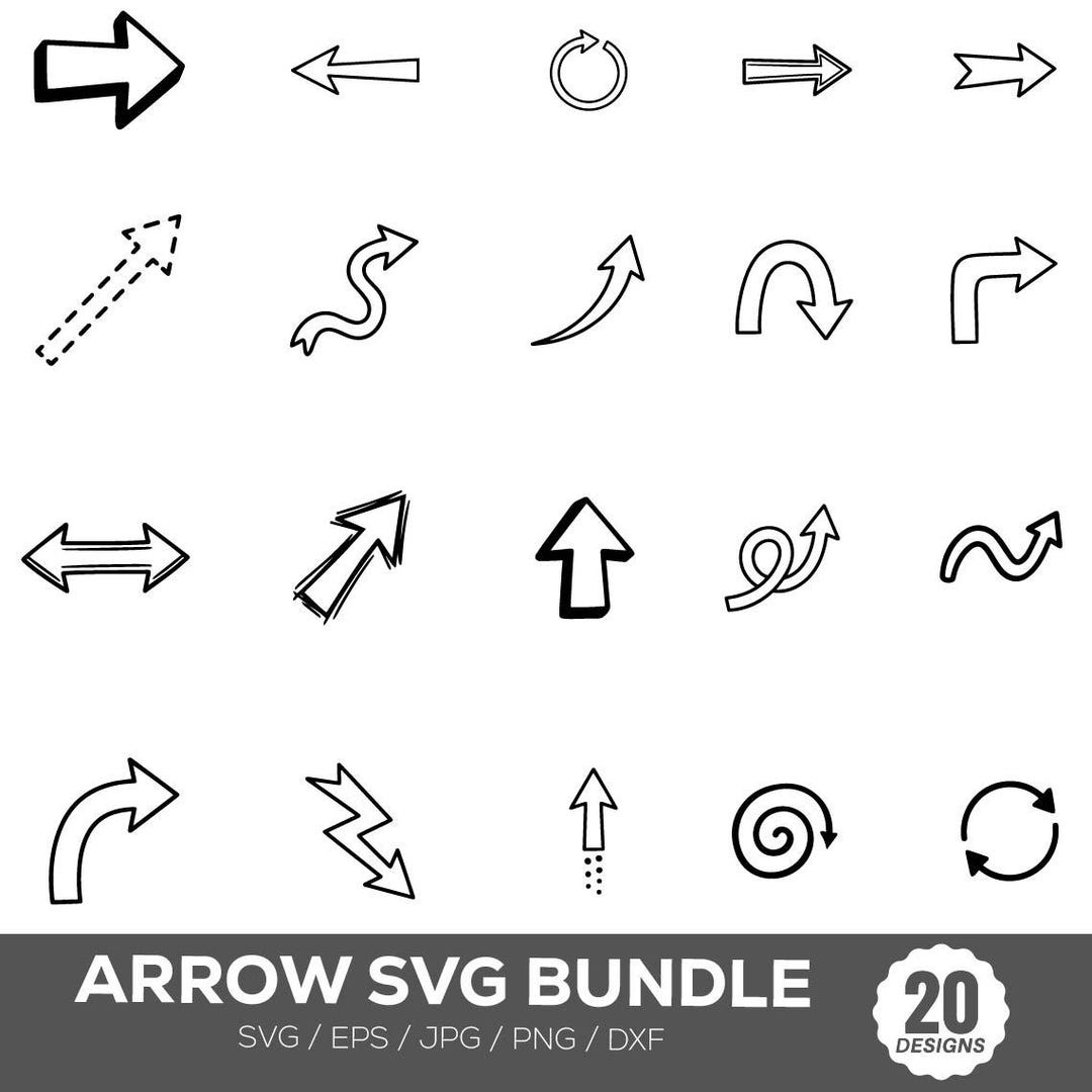 ARROW SVG, Arrow Svg Bundle, Arrows Svg, Arrow Cut File, Arrow Cricut ...