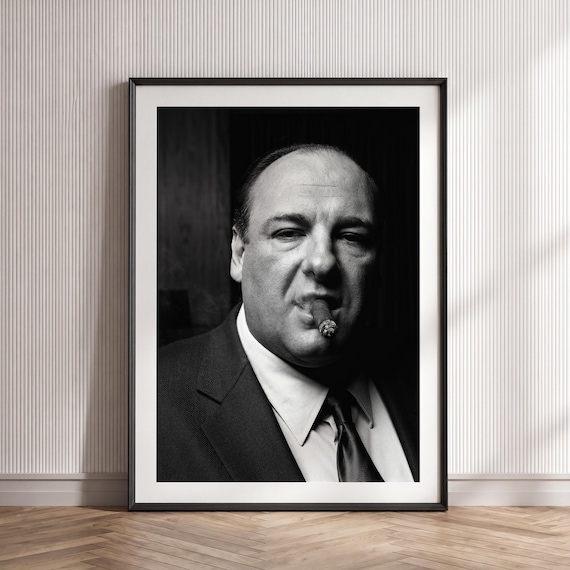 Mafia Boss Wall Art, Gangster Portrait Print, Mob Boss Poster, Vintage Noir Photography, Cigar Lounge Decor, Masculine Office Printable
