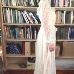 Vintage Gunne Sax Wedding Dress Victorian Prairie Cottage Core image 3