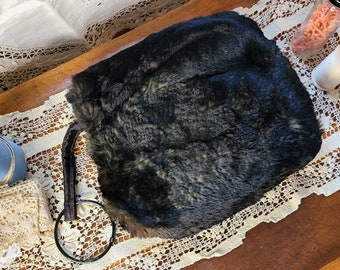 Victorian Fur Muff with Satin Lining