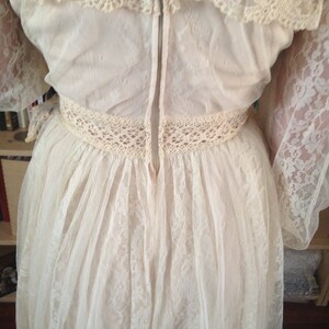 Vintage Gunne Sax Wedding Dress Victorian Prairie Cottage Core image 9