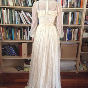 Vintage Gunne Sax Wedding Dress Victorian Prairie Cottage Core image 2