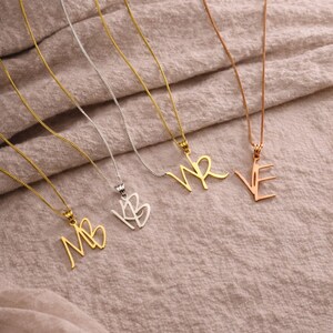 interlocking initial necklace, double letter necklace, overlapping initials necklace, personalized initial necklace, couple initial necklace, minimal letter necklace, custom letter jewelry, gift for her, personalized jewelry, couples necklace, dainty necklace, handmade necklace, meaningful gift