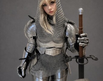 Medieval Knight Female Armor Suit - Medieval Fantasy Full Body Armor - Cosplay Armor For Female - Medieval Princess Costume, LARP Cosplay
