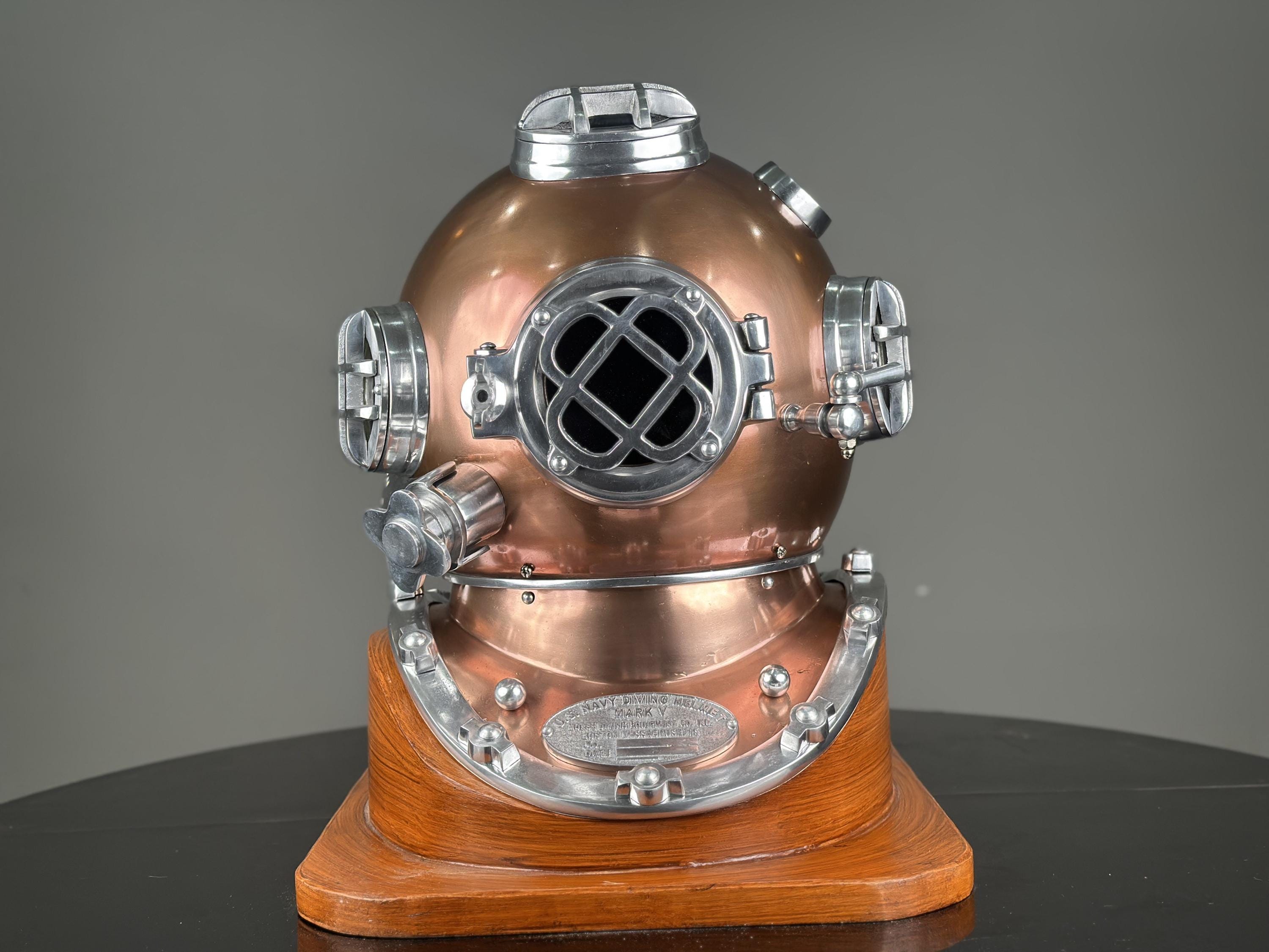US Navy Mark V Diving Helmet | Deep Sea Scuba Diver Helmet | Marine ...