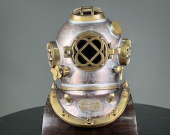 Vintage Style Diving Helmet | Boston Commando, Nautical Decor