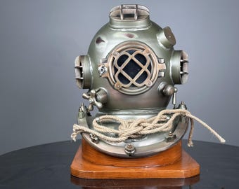 Vintage Style Diving Helmet | Boston Commando, Nautical Decor