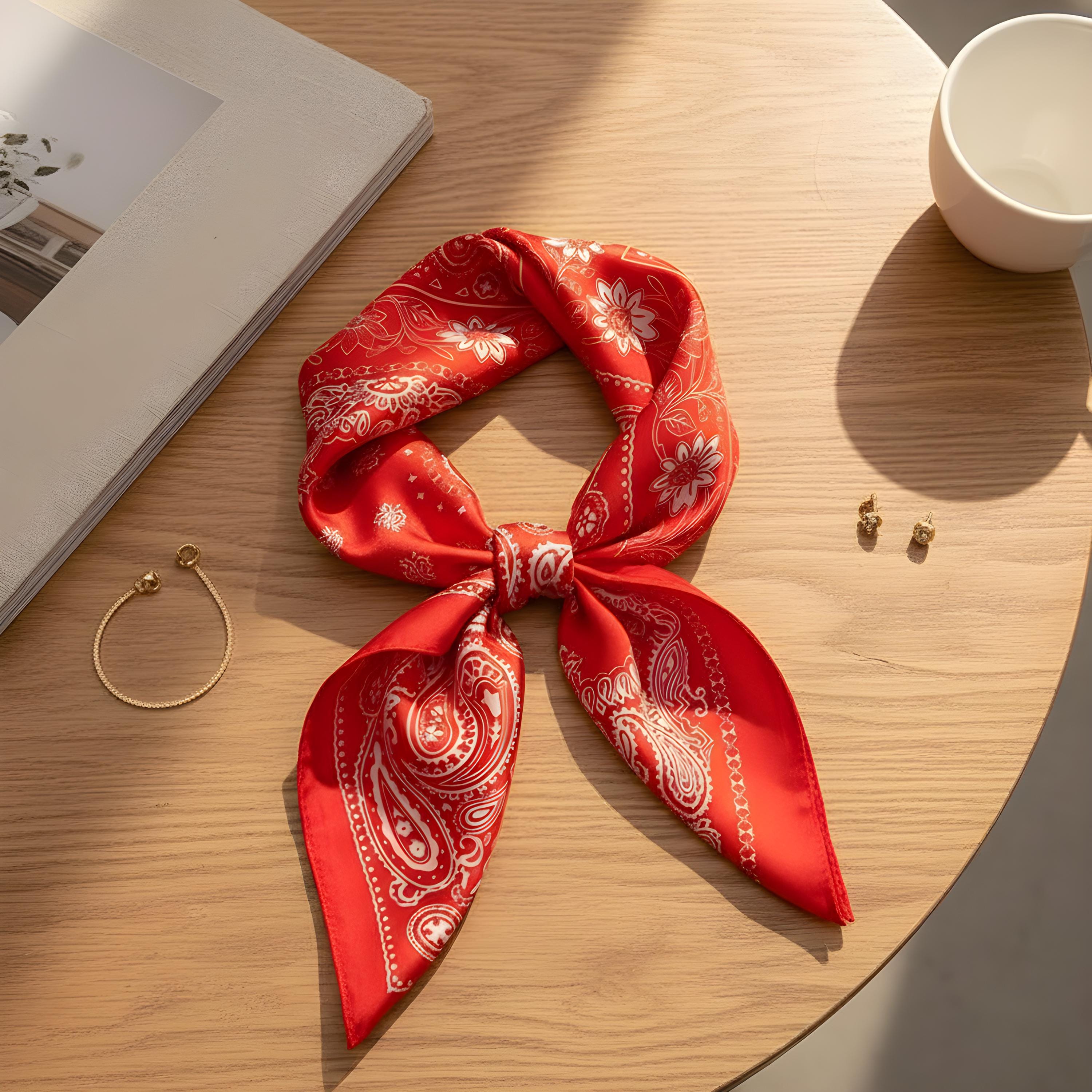 小物 AP STUDIO AMERICANA satin bandanna The 