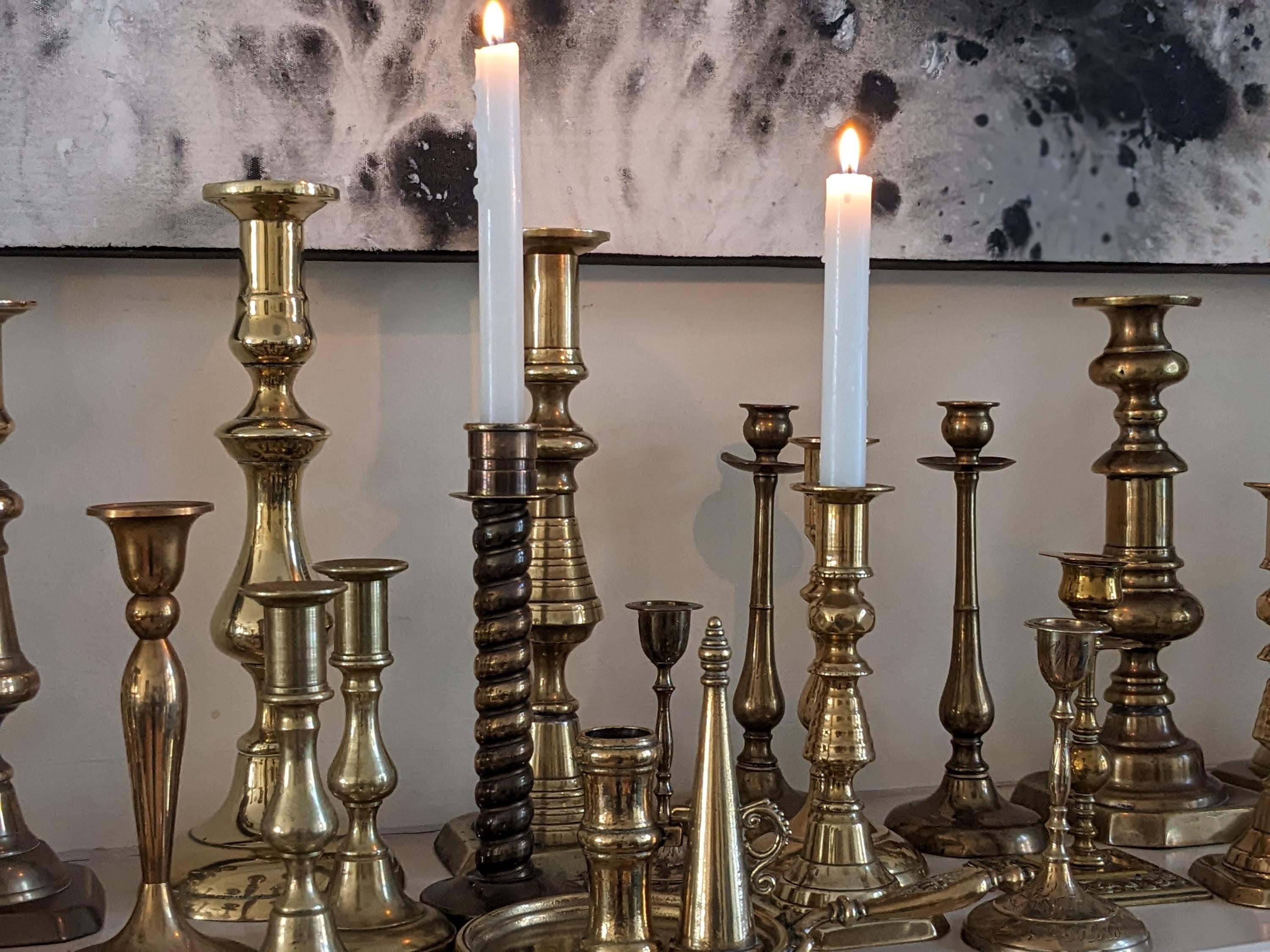 Brass candle holder - Etsy 日本