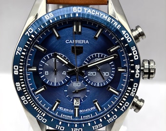 Vintage Tag Heuer Carrera Chronograph Quartz Analog Date Indicator Men's Wrist Watch Free Shipping