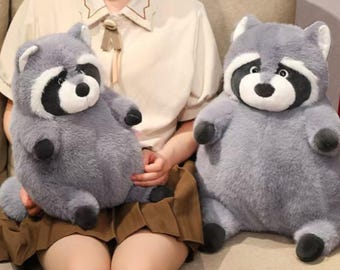 Guaxinim de Pelúcia Feito à Mão – Bichinho de Pelúcia | Grande e Macio para Crianças ou Presente