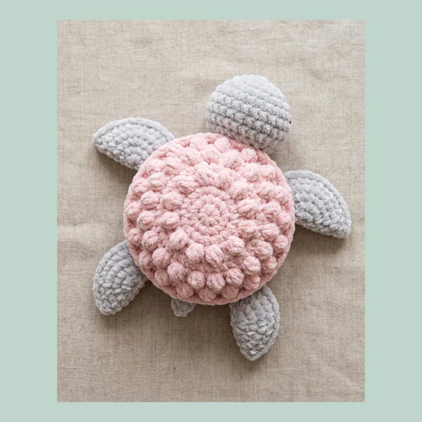 Amigurumi Sea Turtle Plush, Beginner Friendly Amigurumi Pattern, Crochet Plushies Stuffed Animal, Crochet Turtle Pattern PDF Download