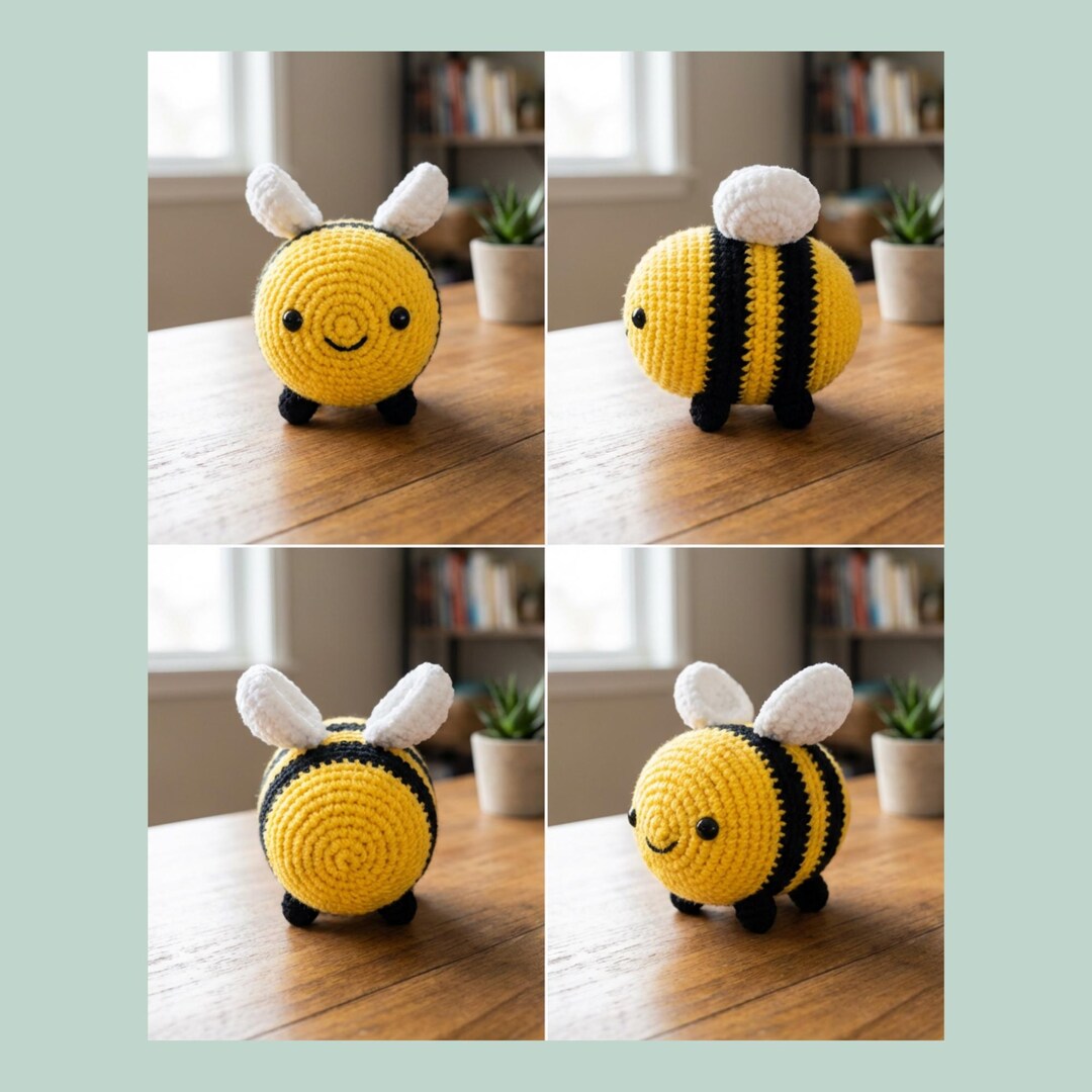 Mini Bumble Bee Crochet Pattern PDF, Bumblebee Crochet, Beginner ...