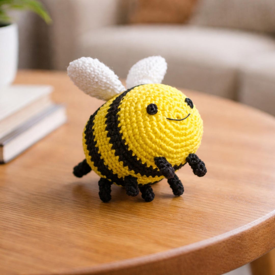 Bumblebee Crochet Pattern PDF | Amigurumi Mini Bee Plush | Beginner ...