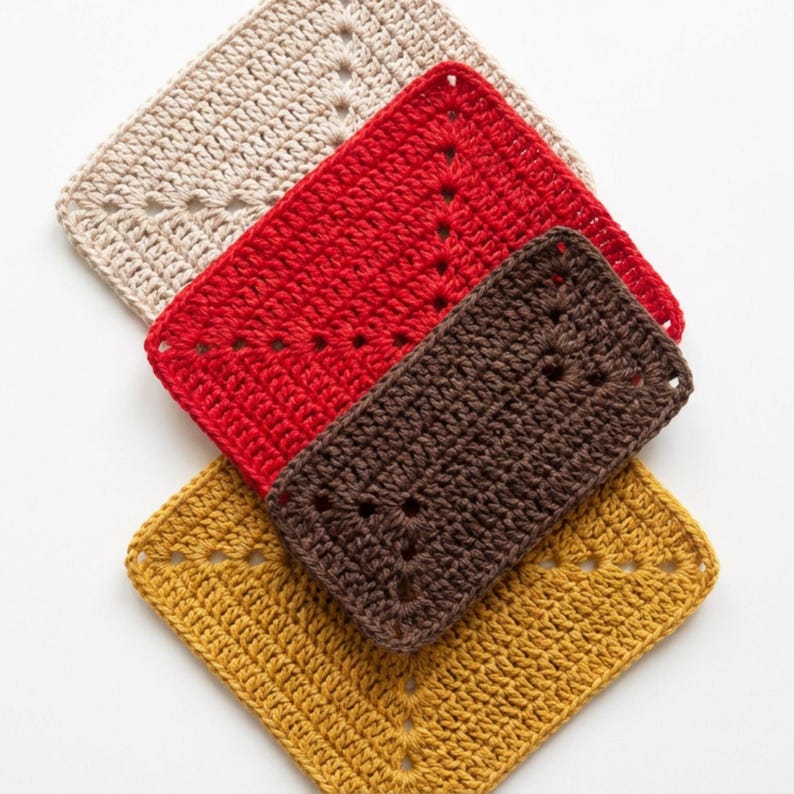 Granny Square Crochet Pattern, Easy Granny Square Blanket Pattern ...