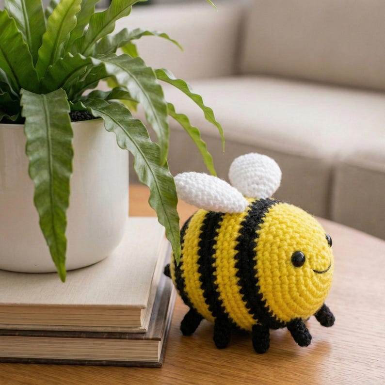 Bumblebee Crochet Pattern PDF | Amigurumi Mini Bee Plush | Beginner ...