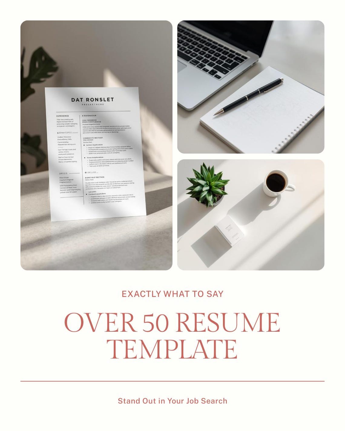 Age Inresue Over 50 Resume Template | Age Bias Proof, Career Gap Friendly (PDF ...
