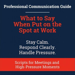 Was zu sagen, wenn auf der Stelle bei der Arbeit gebracht | Professionelle Skripte für Meetings | Unerwartete Fragen | Erwischt bei der Arbeit Drehbücher