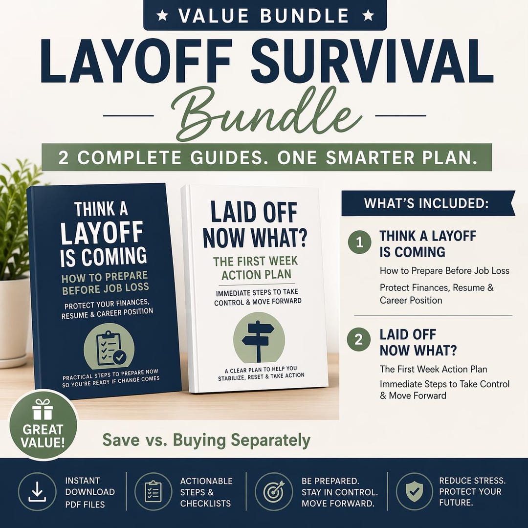 Layoff Survival Bundle | What to Do Before, During + After Job Loss ...