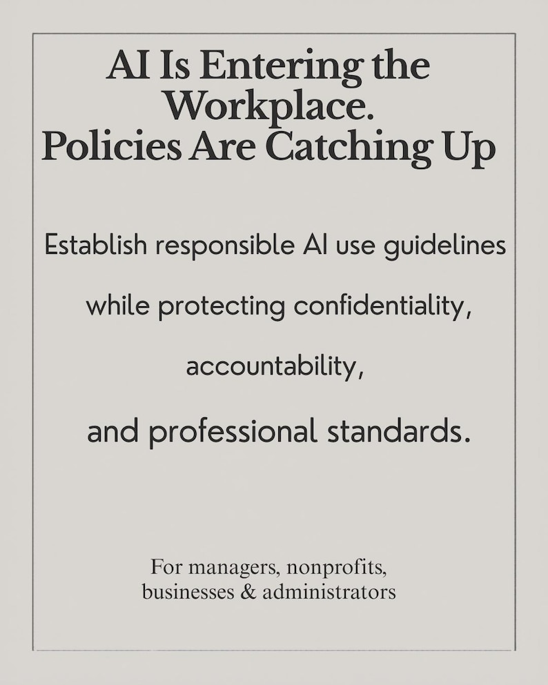 AI Policy Template for Workplace Use | AI Policy Writer Guide | AI ...