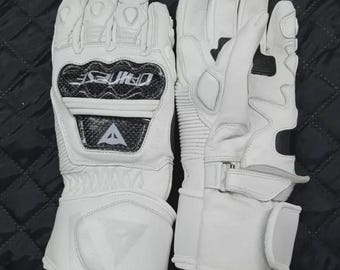 Track Tailored Men's Leather Motorcycle Motorbike Driud 3 Racing Biker Touring Street Wear Gloves
