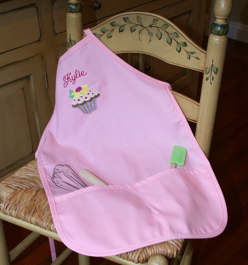 Pretty in Pink Personalized Children/'s Apron