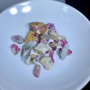Natural Rough Pink Ruby Crystals lot From Afghanistan - 23 grams