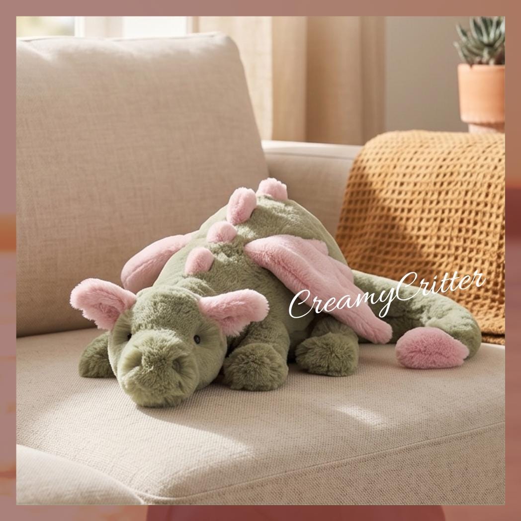 Jellycat Malachy Dragon - Etsy Canada