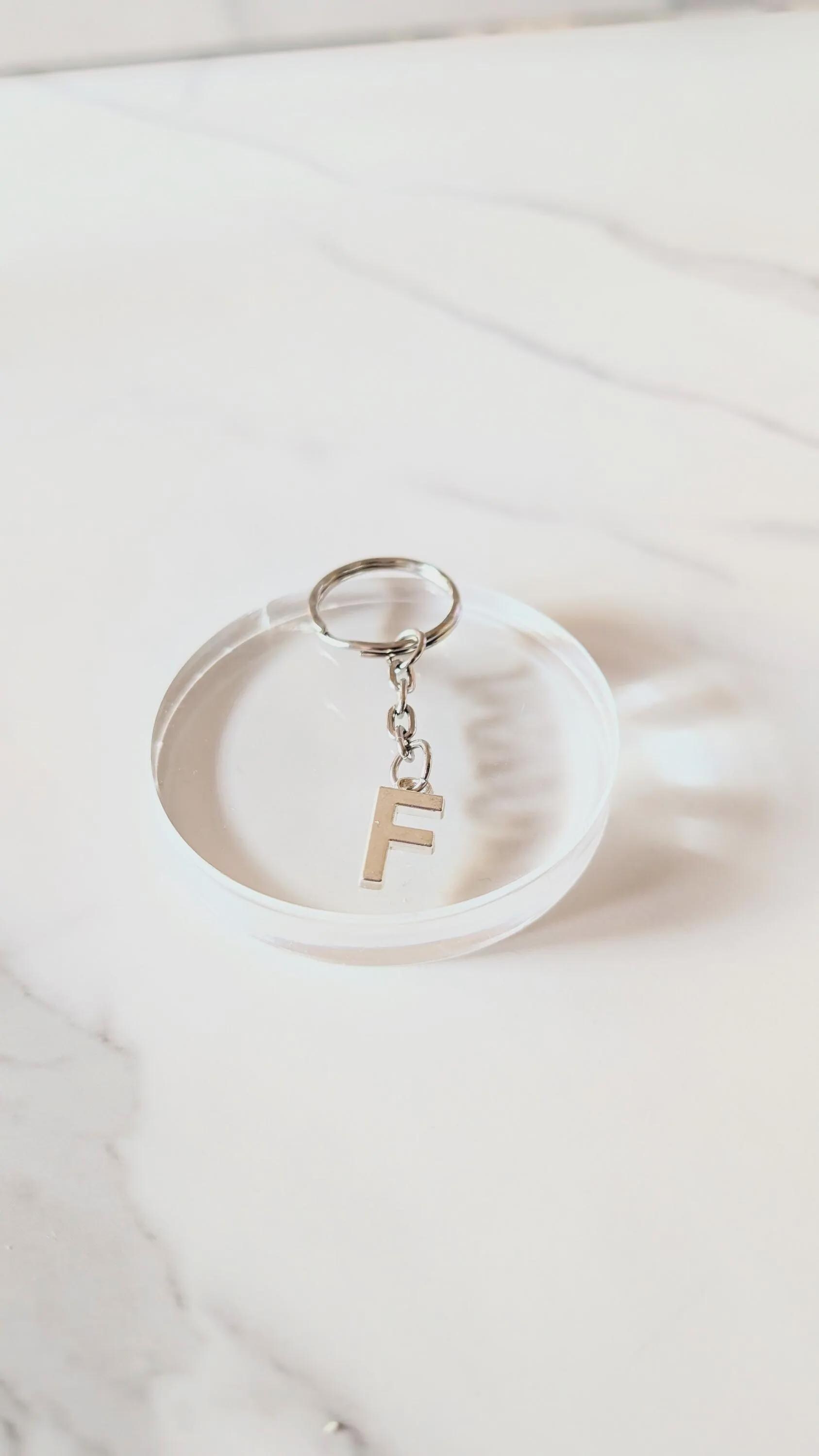 Flower Custom Letter Keychain – Art By La Co